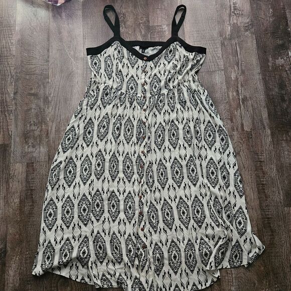 Torrid Midi Rayon Slub Button Front Sundress - Picture 3 of 4